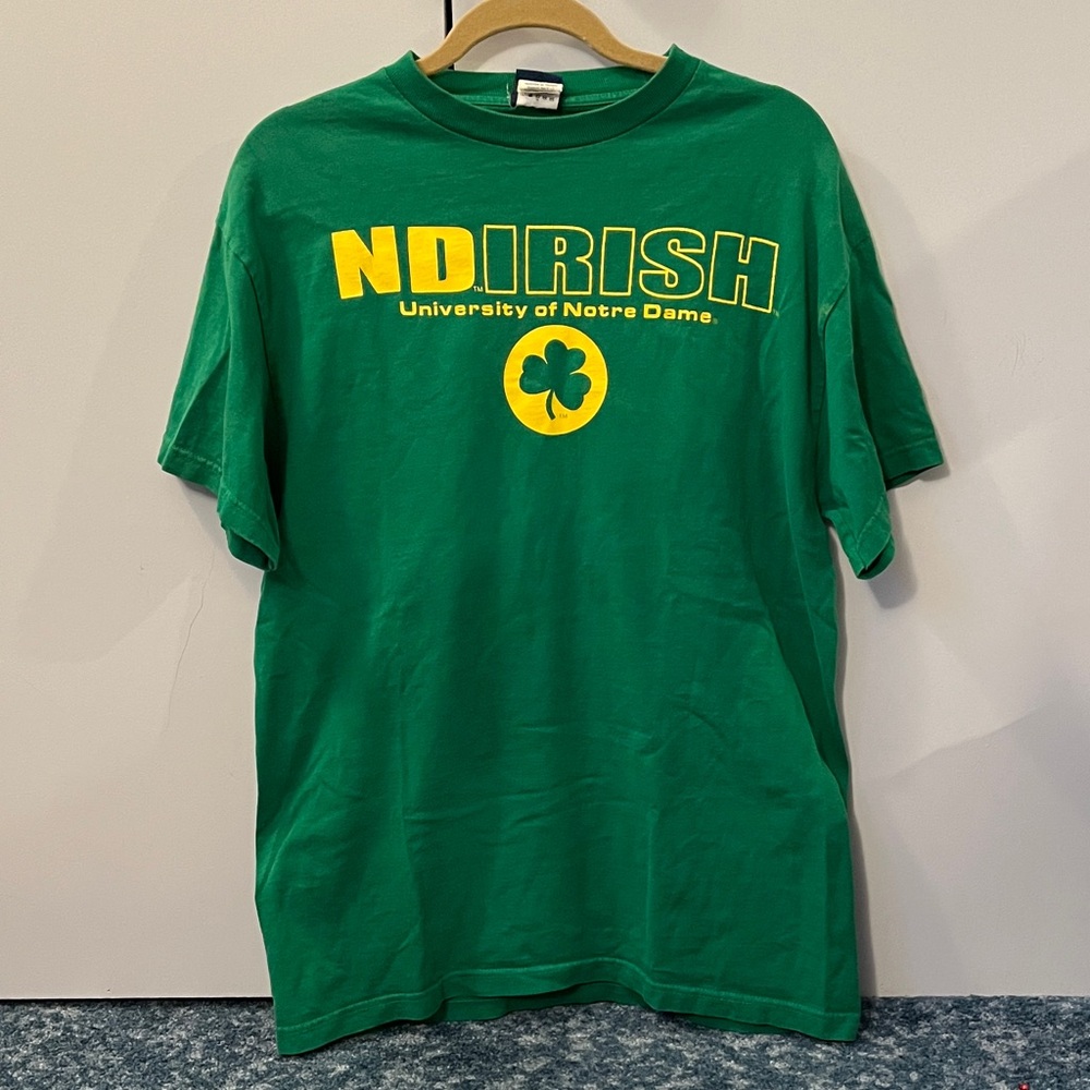 Notre Dame Fighting Irish Clover Tee Green Medium NCAA Fan Gear